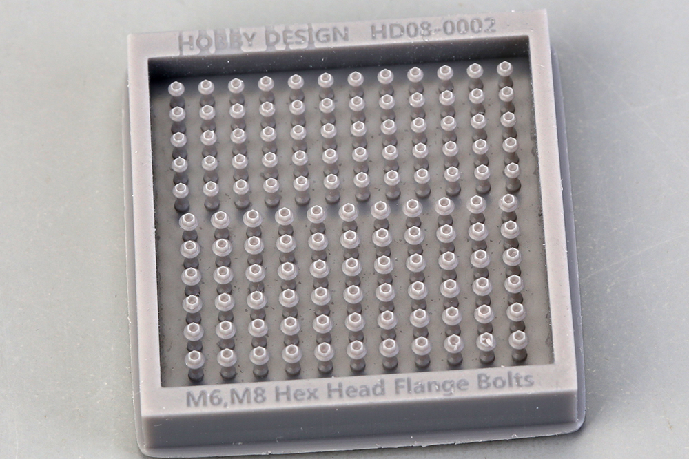 ホビーデザイン 1/12 M6,M8 六角ヘッド フランジボルト タイプB　HD08-0002