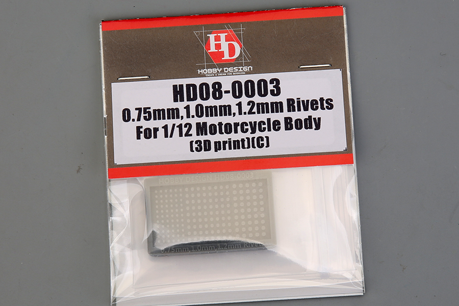 ホビーデザイン 1/12 M6,M8 リベット フランジボルト タイプC　HD08-0003