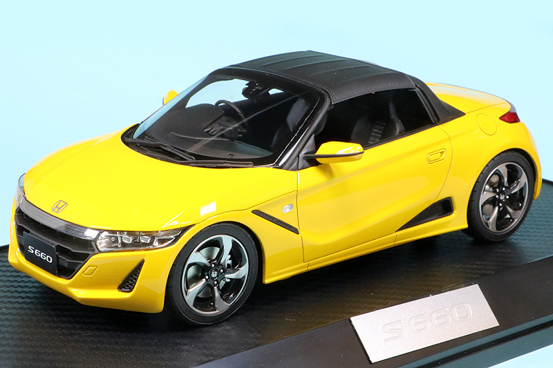 24時間限定タイムセール ホビージャパン 1/18 ホンダ S660 α カーニバルイエローII HJ1803BY ミニカー