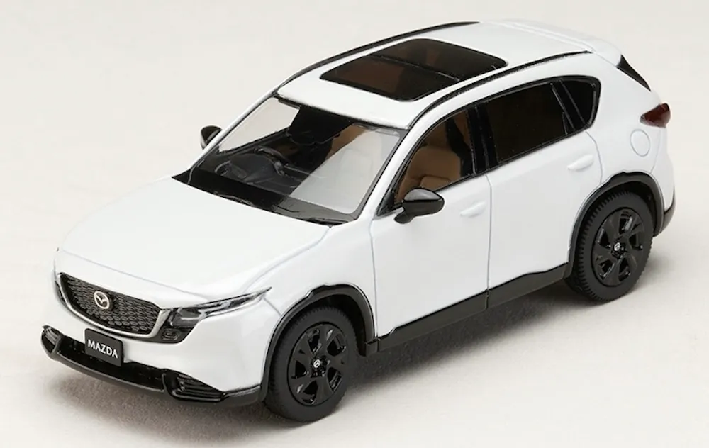 [予約] ホビージャパン 1/64 マツダ CX-5 ロジウムホワイトプレミアムメタリック　HJ641093W