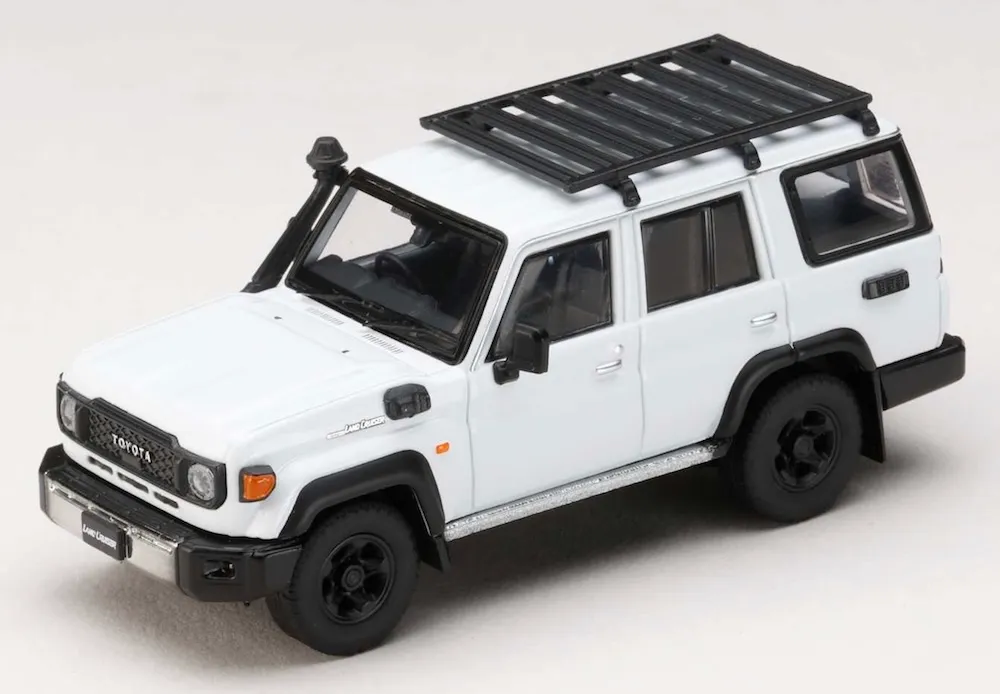 [予約] ホビージャパン 1/64 トヨタ ランドクルーザー 70 (GDJ76W) 2023 カスタムバージョン スーパーホワイトll HJ642090W