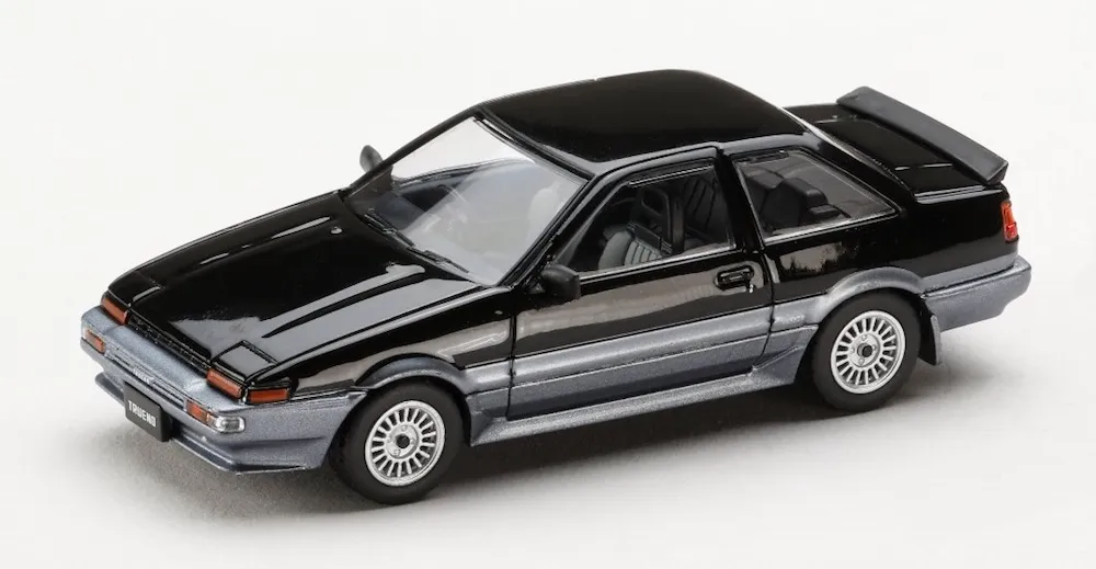 [予約] ホビージャパン 1/64 トヨタ スプリンタートレノ GT APEX (AE86) 2 DOOR 後期型 ブラック/グレー　HJ643095BS