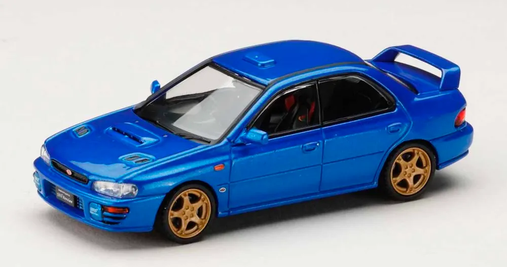 [予約] ホビージャパン 1/64 スバル インプレッサ WRX Type RA STi Ver.4 V-Limited 1998　HJ644013BBL