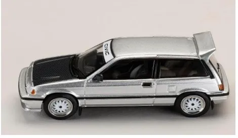 [予約] ホビージャパン 1/64 ホンダ シビック (AT) 後期型 / JDM ストリートレーサー シルバー HJ645029S