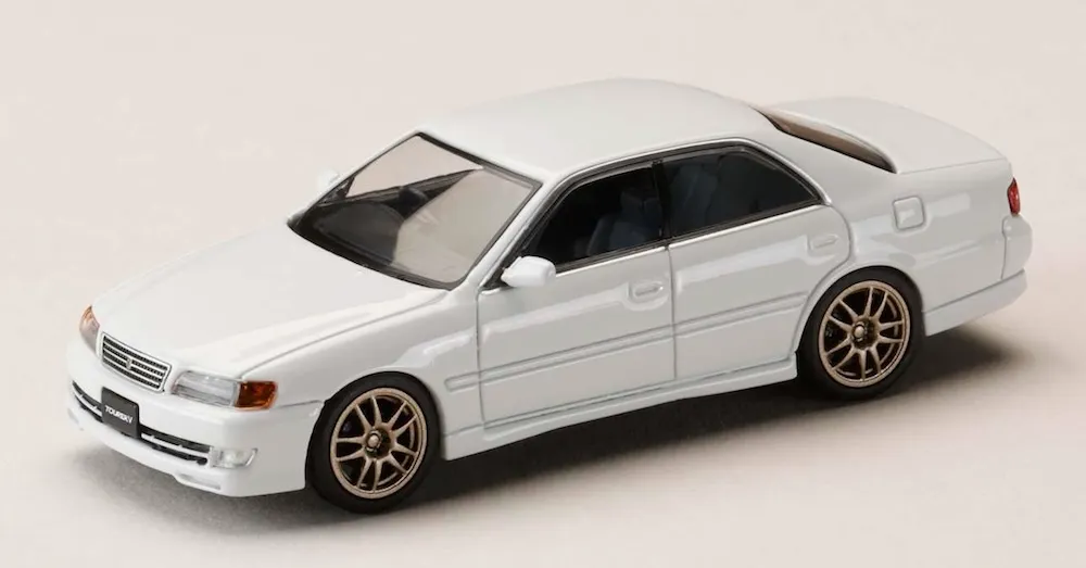 イグニッションモデル チェイサーツアラーV 1/43 ホワイト BBS