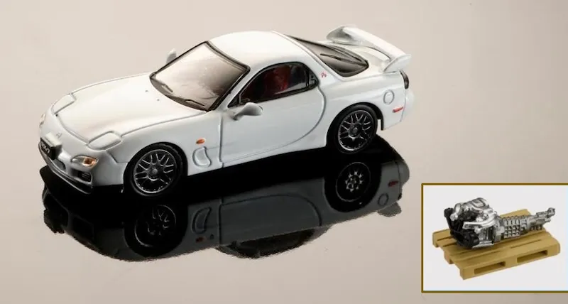 ★マツダ RX-7(FD3S) hobby japan ホビージャパン★ 1/64スケール Hobby JAPAN 「Mazda RX-7 (FD3S) Project D/高橋