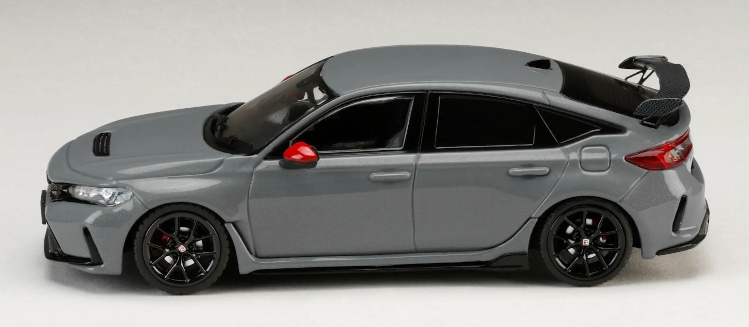 [予約] ホビージャパン 1/43 ホンダ シビック TYPE R (FL5) レーシングブラックパッケージ 純正オプション装着車 ソニックグレーパール　HJD431004GM