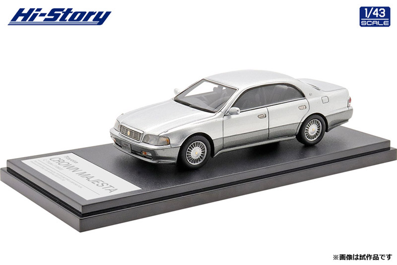 [予約] ハイストーリー 1/43 トヨタ クラウン マジェスタ Cタイプ 1993 シルバーメタリックトーニングG　HS329SL