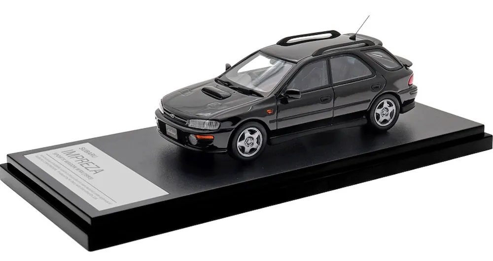 [予約] ハイストーリー 1/43 スバル インプレッサ スポーツワゴン WRX (1993) ブラック　HS526BK