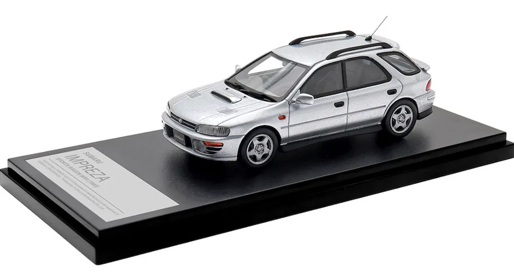 [予約] ハイストーリー 1/43 スバル インプレッサ スポーツワゴン WRX (1993) シルバー　HS526SL