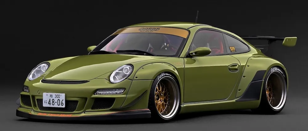 予約] イグニッションモデル 1/18 RWB ポルシェ 911 997 グリーン