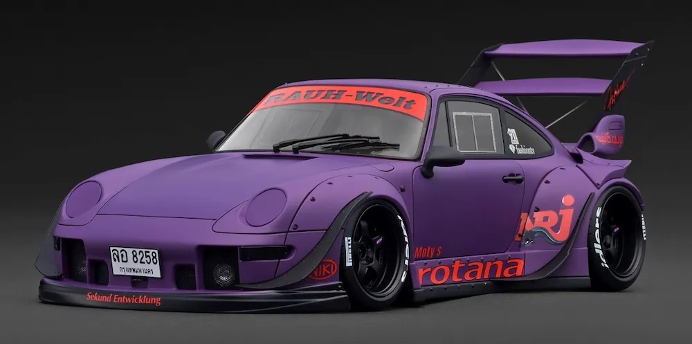 予約] イグニッションモデル 1/18 ポルシェ RWB 993 マットパープル