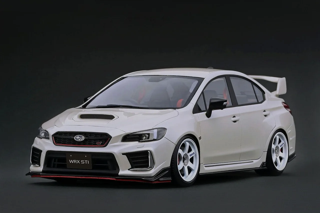 [予約] イグニッションモデル 1/18 スバル WRX STI (CBA-VAB) パールホワイト　IG4314
