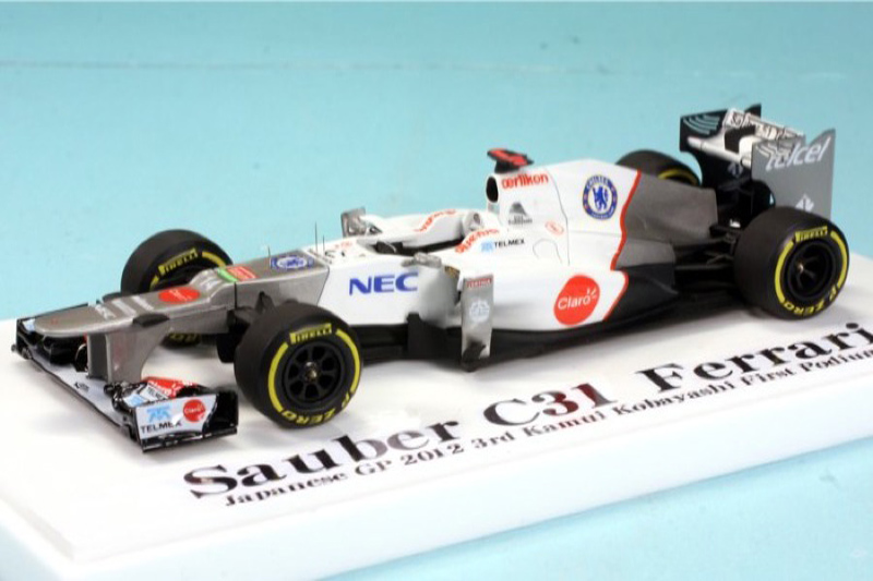 [予約]　ロムファクトリー 1/43 ザウバー C31 日本 GP 2012 3rd  K.K ハイディティール完成品 RFKMI-2012