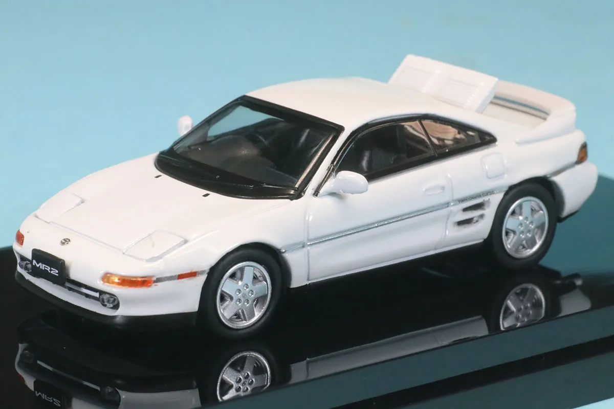 ホビージャパン 1/64 トヨタ MR2 SW20 GT-S 1991 スーパーホワイト2 エンジンフード開閉　HJ642045W