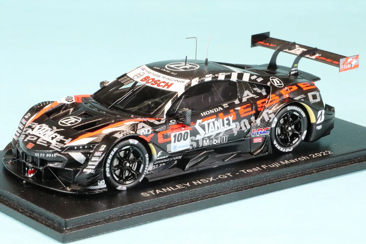 スパーク 1/43 スタンレイ ホンダ NSX-GT 富士テスト 2022 No.100　SGT101