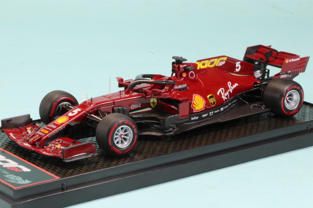 BBR 1/43 フェラーリ SF1000 トスカーナー ムジェロGP 2020 "フェラーリ F1 1000th GP" S.ベッテル　BBRC245B