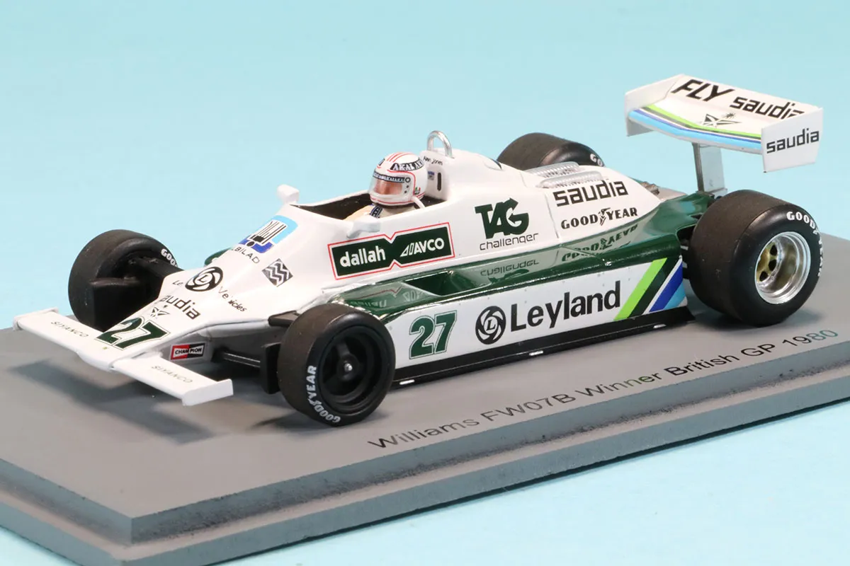 スパーク 1/43 ウィリアムズ FW07B イギリスGP 1980 A.ジョーンズ