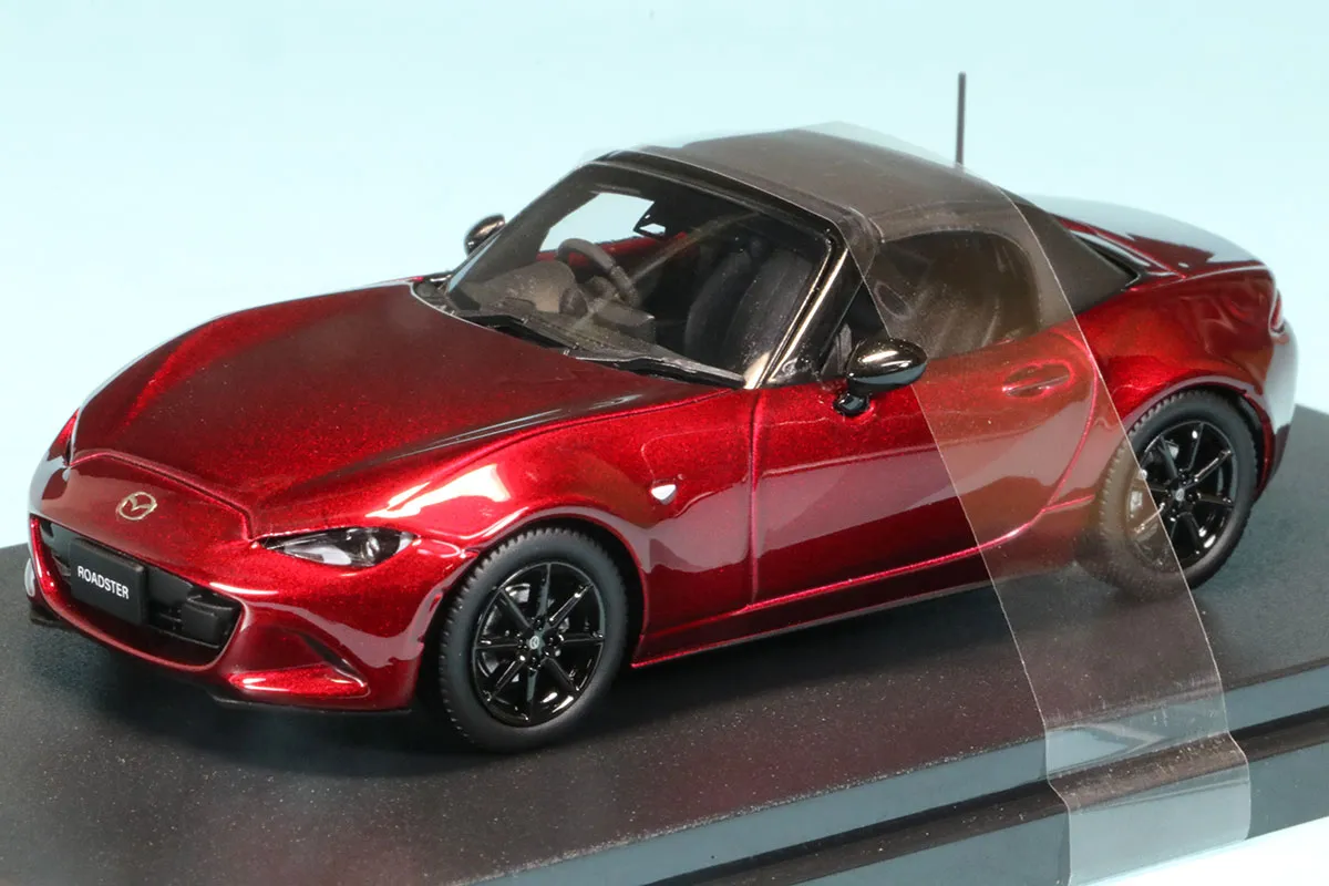 ハイストーリー 1/43 マツダ ロードスター S レザーパッケージ 2024 ソウルレッドクリスタルメタリック　HS491RE