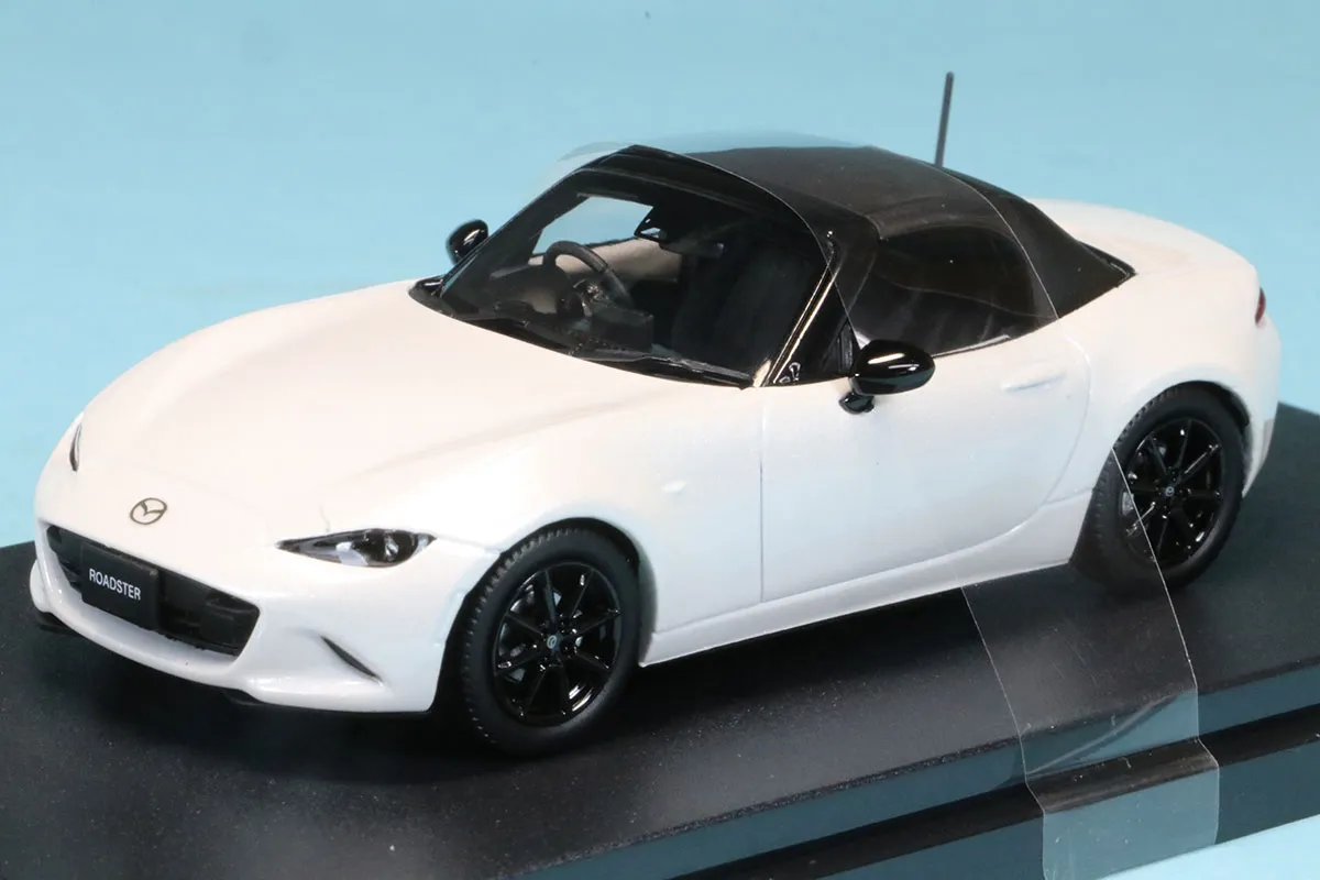 ハイストーリー 1/43 マツダ ロードスター S レザーパッケージ 2024 スノーフレイクホワイトパールマイカ　HS491WH