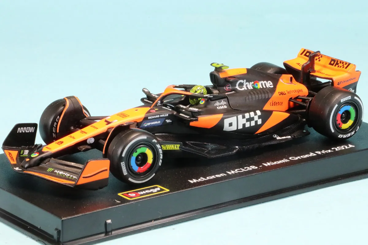 ブラーゴ 1/43 マクラーレン F1 チーム MCL38 マイアミGP 2024 No,4 L