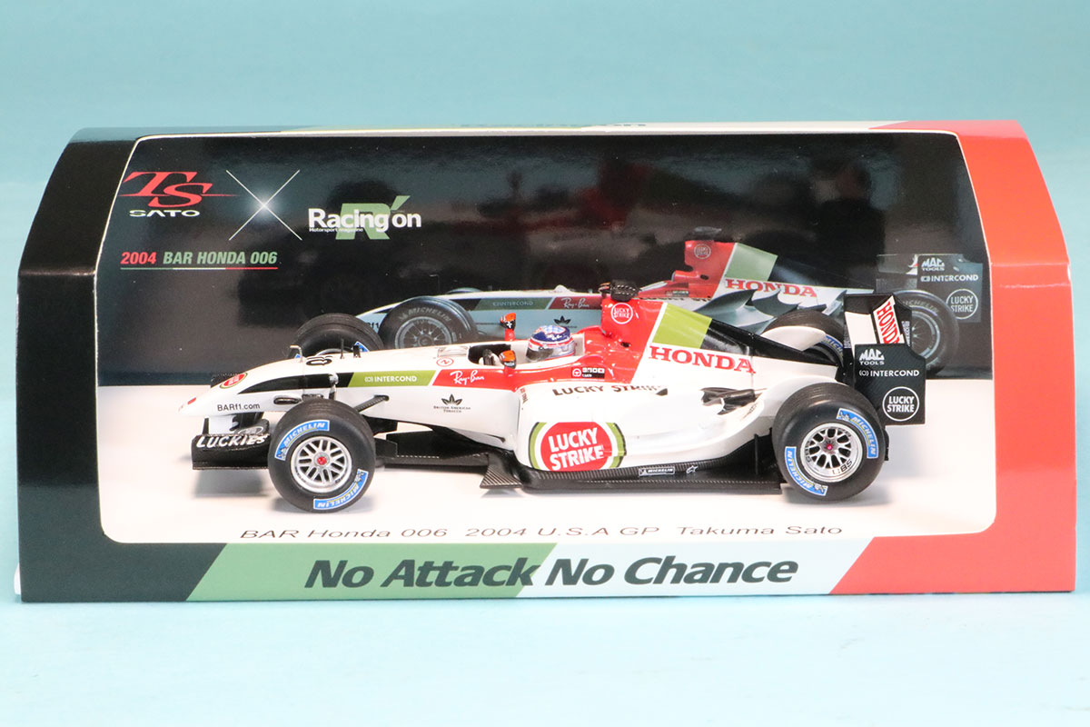 レーシングオン特注スパーク 1/43 BAR 006 ホンダ アメリカGP 2004 佐藤琢磨 3rd. 琢磨初表彰台 FS26