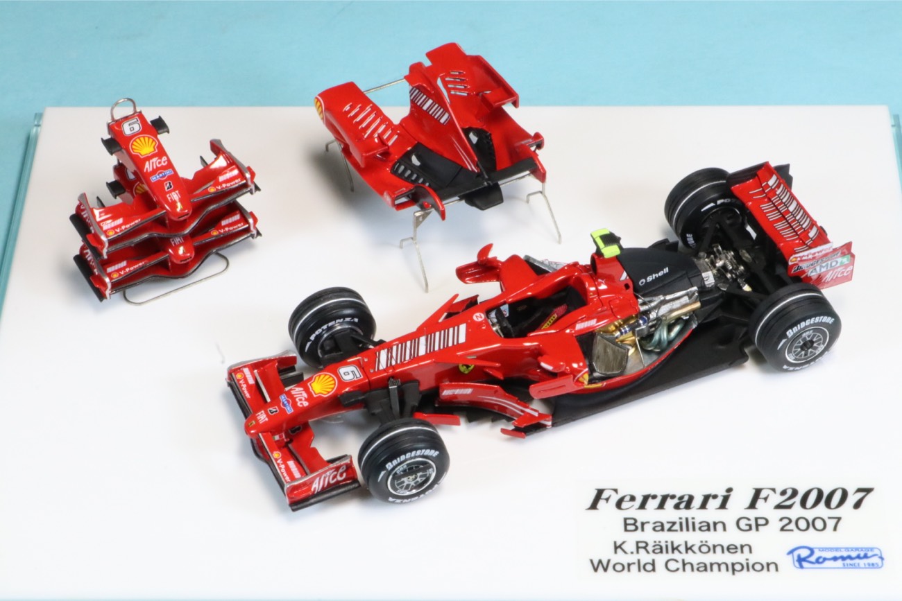 [予約] ロムファクトリー 1/43 フェラーリ F2007 ブラジルGP 2007  K.ライコネン ワールドチャンピオン フルディティール　RFTMK374_YS