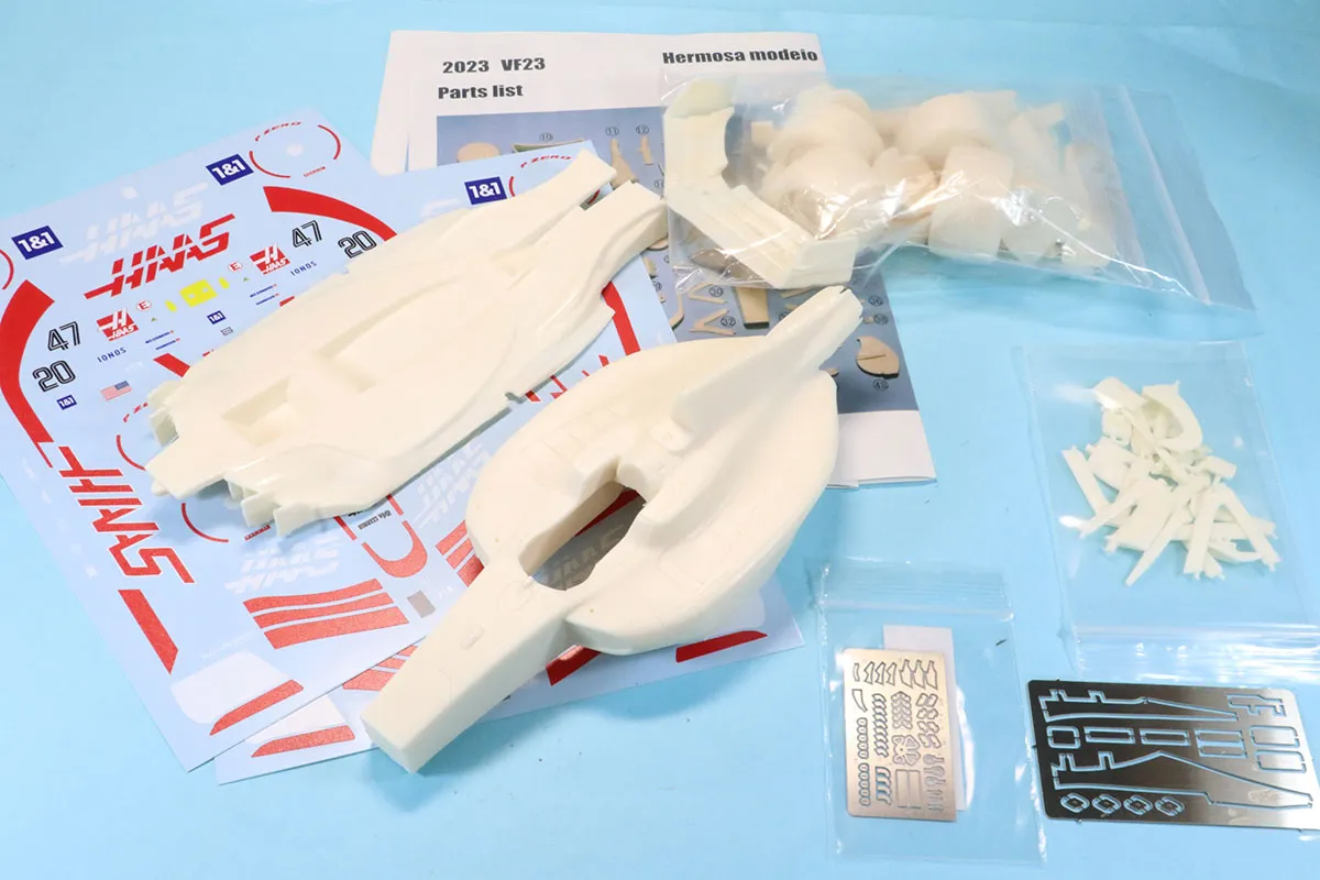 フィニッシャーズ 1/20 フルキット ハース VF22 2022  K.マグヌッセン M.シューマッハ　FN_FK001