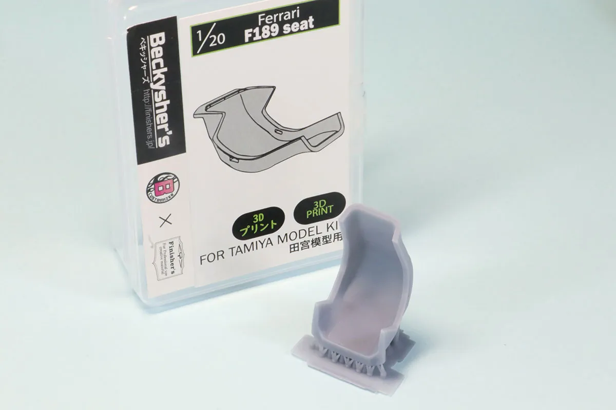 フィニッシャーズ 1/20 F1 バケットシート フェラーリ 640 F189 タミヤ対応　FN_3D10