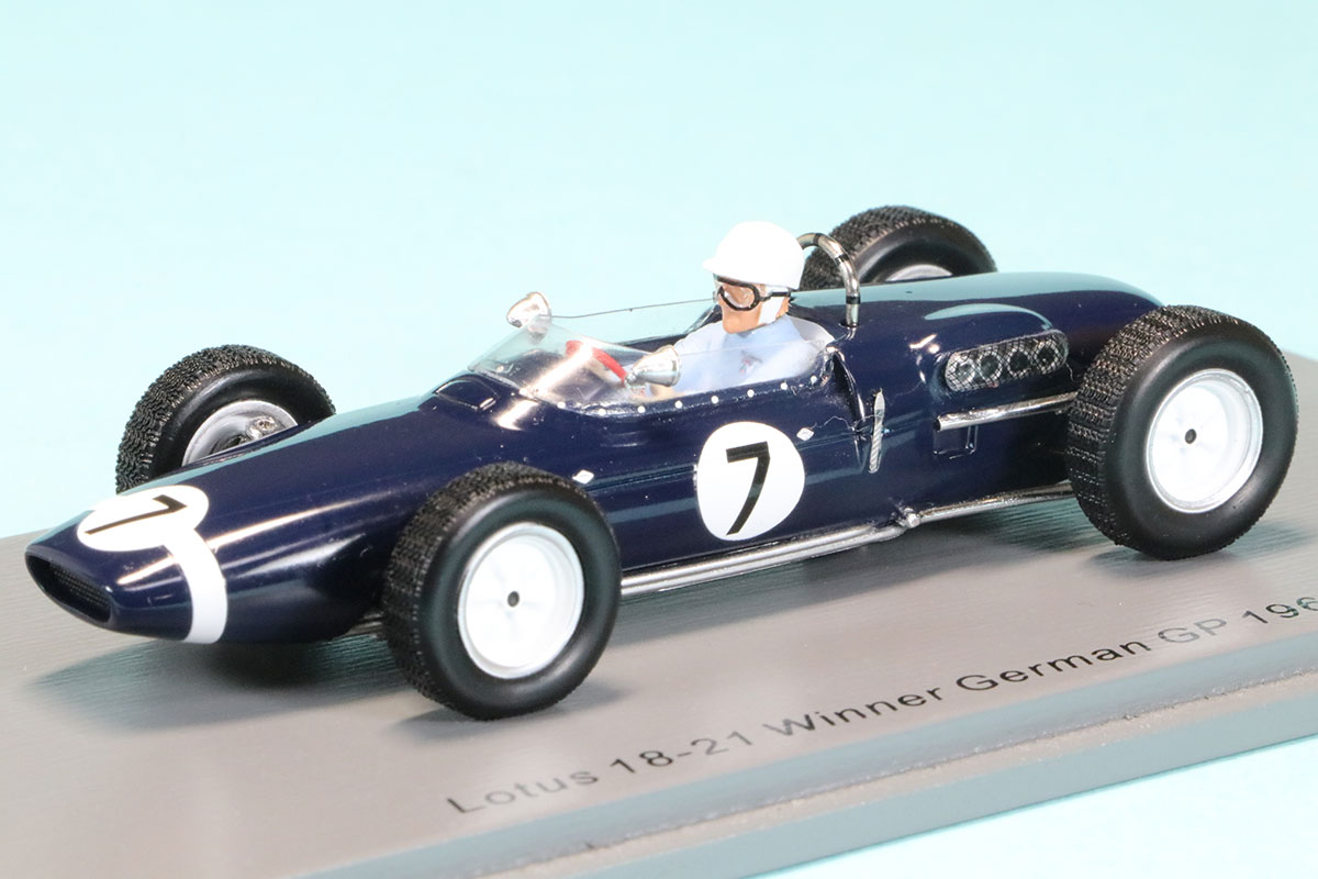 スパーク 1/43 ロータス 18-21 ドイツGP 1961 Winner S.モス　S7447