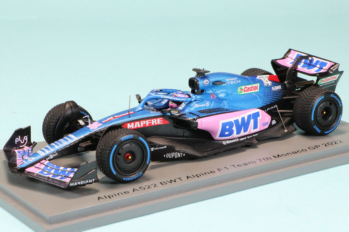 スパーク 1/43 アルピーヌ A552 モナコGP 2022 F.アロンソ　S8520