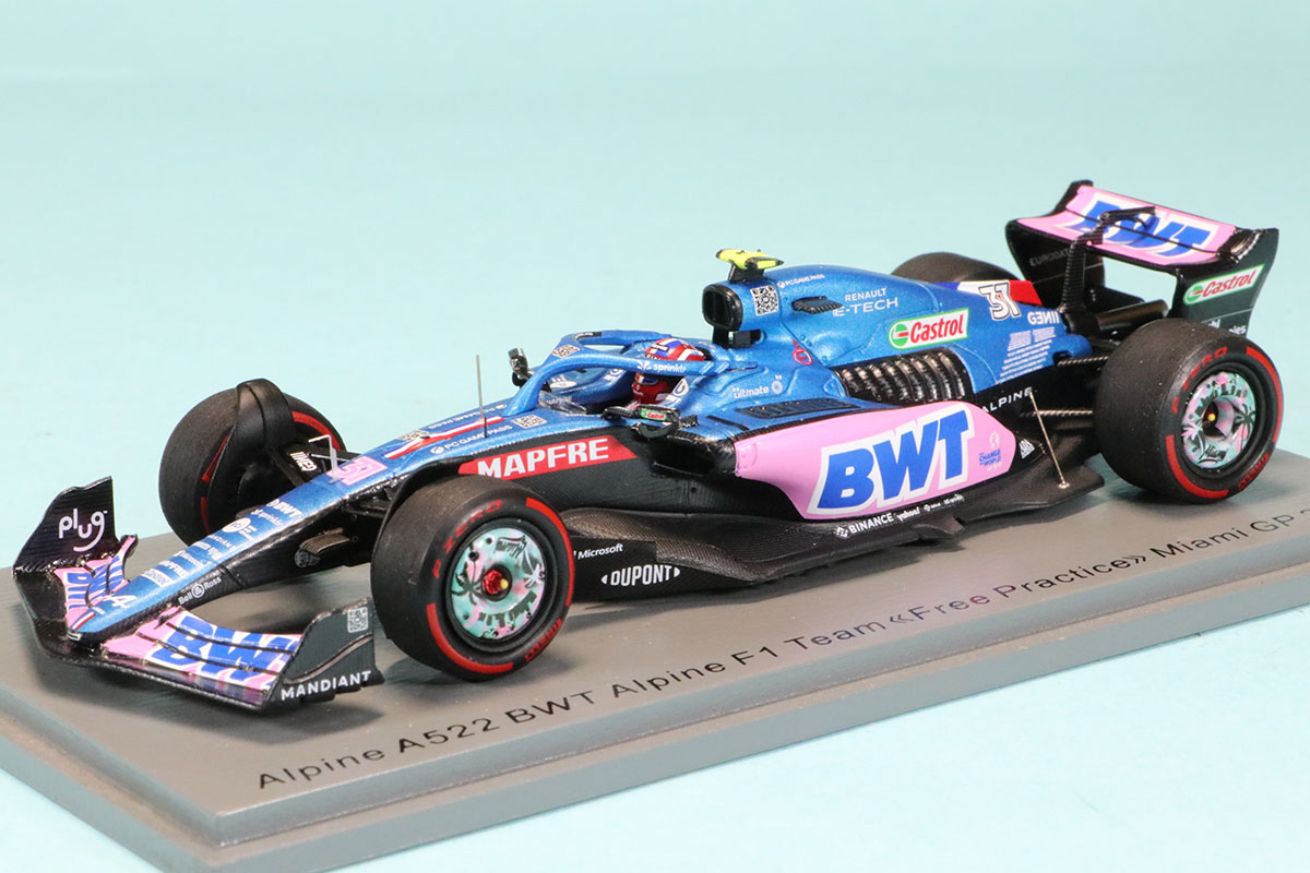 スパーク 1/43 アルピーヌ A522 マイアミGP 2022 E.オコン S8521
