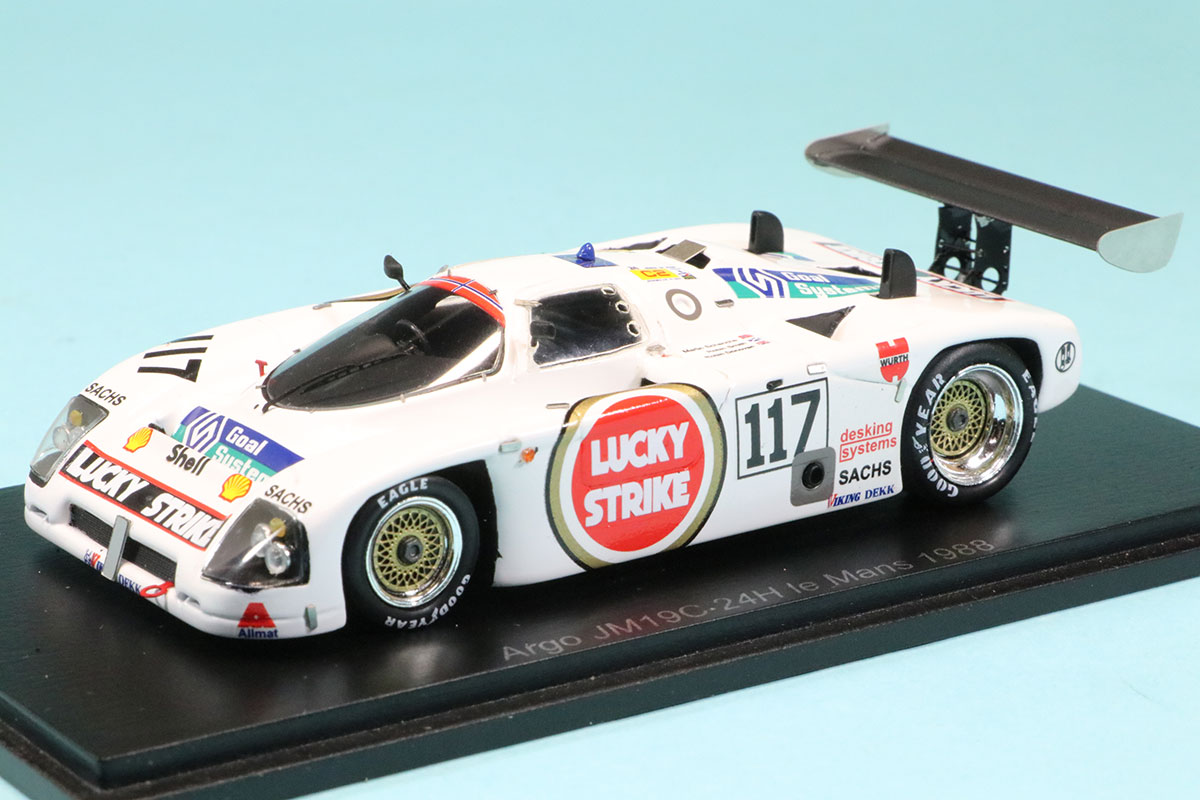 スパーク 1/43 アルゴ JM19C ルマン 24h 1988 No.117 デカール加工品　S7316S
