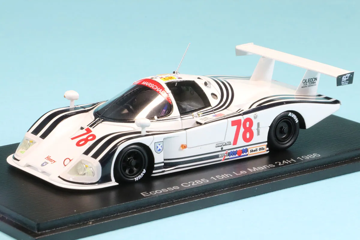 スパーク 1/43 エコッセ C285 No.78 15位 ルマン 1986 L.デラノ - J.ホットキス - A.ピータリー　S8225