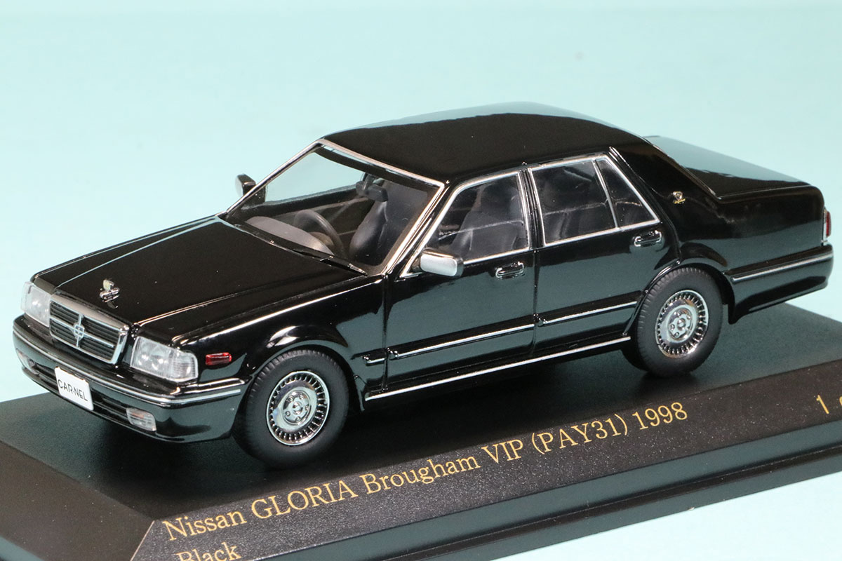 カーネル 1/43 ニッサン グロリア Brougham VIP (PAY31) 1998 ブラック　CN439809