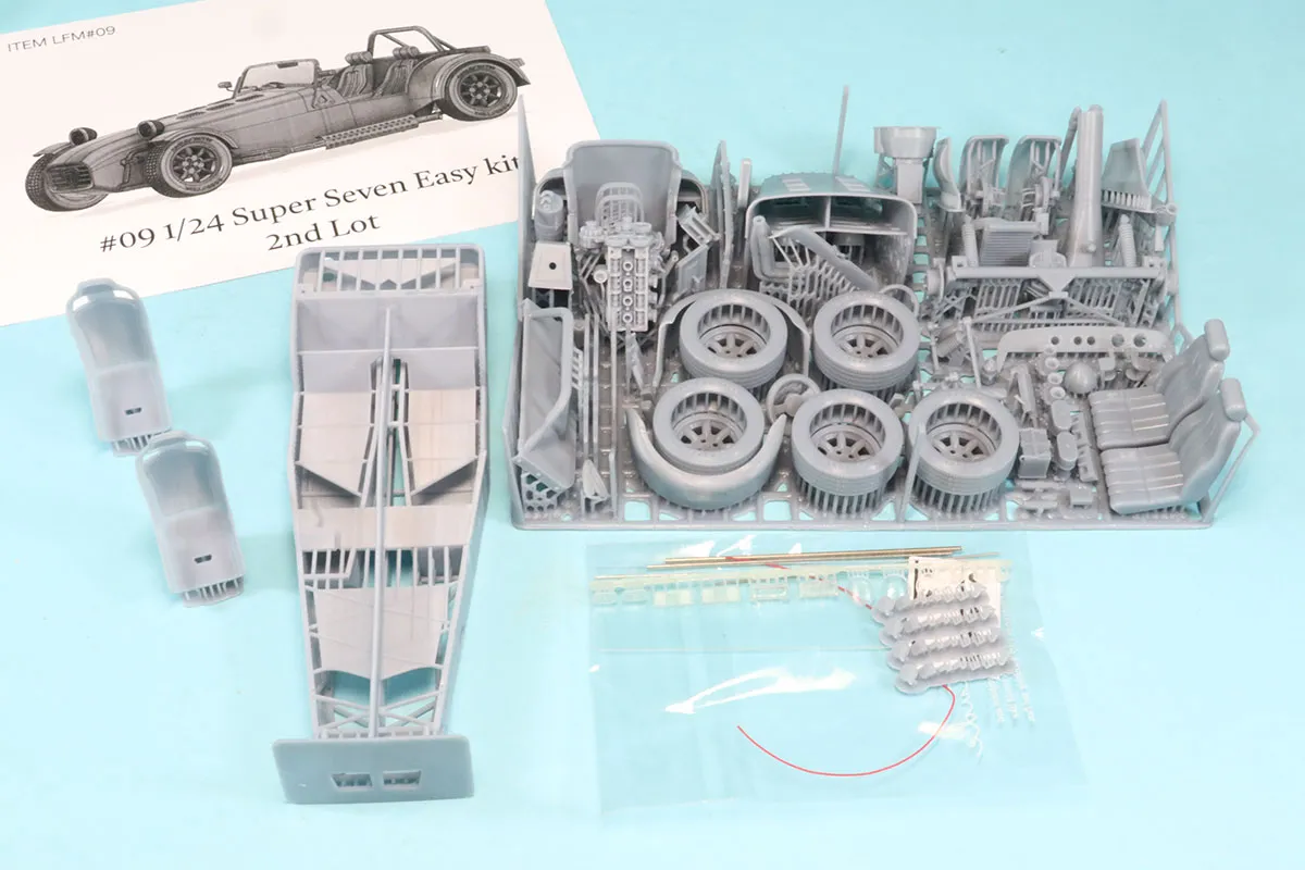 レイクフロントモデル 1/24 3Dプリントフルディティールキット ケータハム スーパー7 　LFM-09