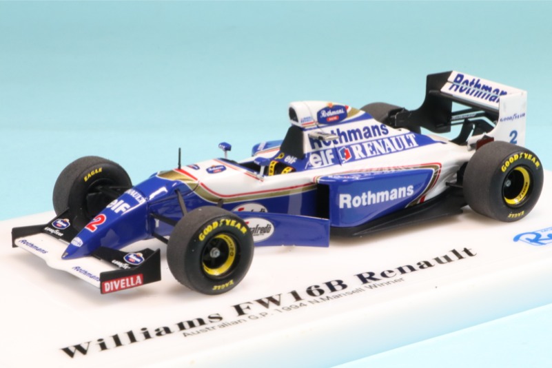 ロムファクトリー 1/43 ウィリアムズ FW16B ルノー オーストラリアGP 1994 N.マンセル ウィナー　RFTMK190_KC