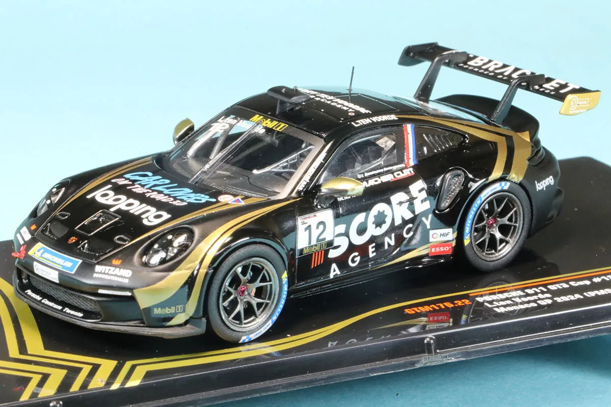 イクソ 1/43 ポルシェ911 GT3 Cup 2024 モナコグランプリ No.12 Larry