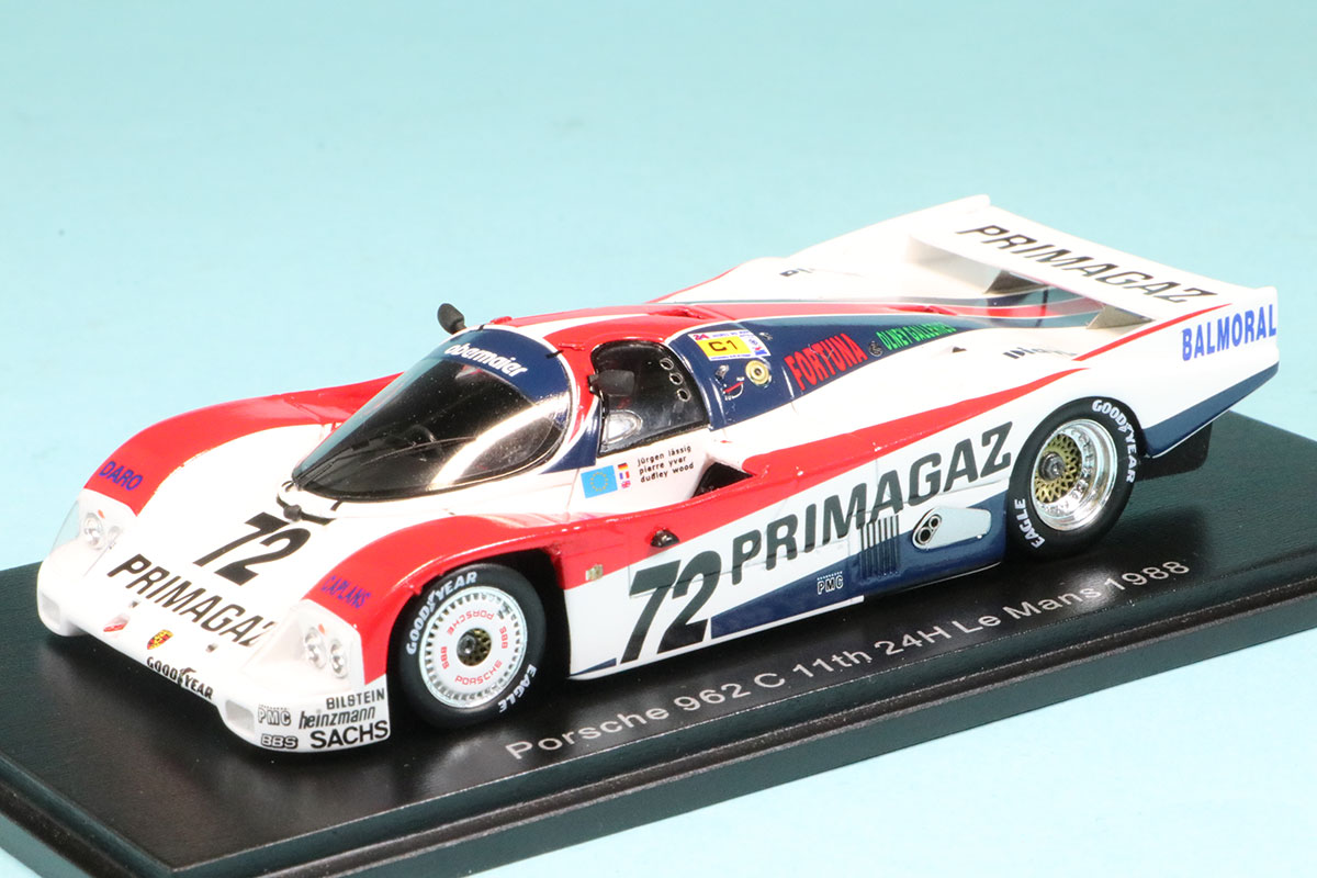 スパーク 1/43 ポルシェ 962C ルマン 24h 1988 11th No.72　S9874