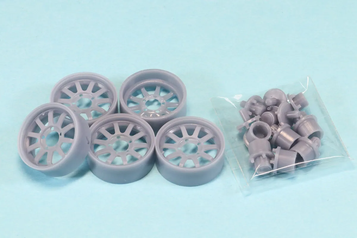 ケイSTYLE! 1/24 16インチ レイズ A-LAP-J 6J ホイールセット　KS-R02