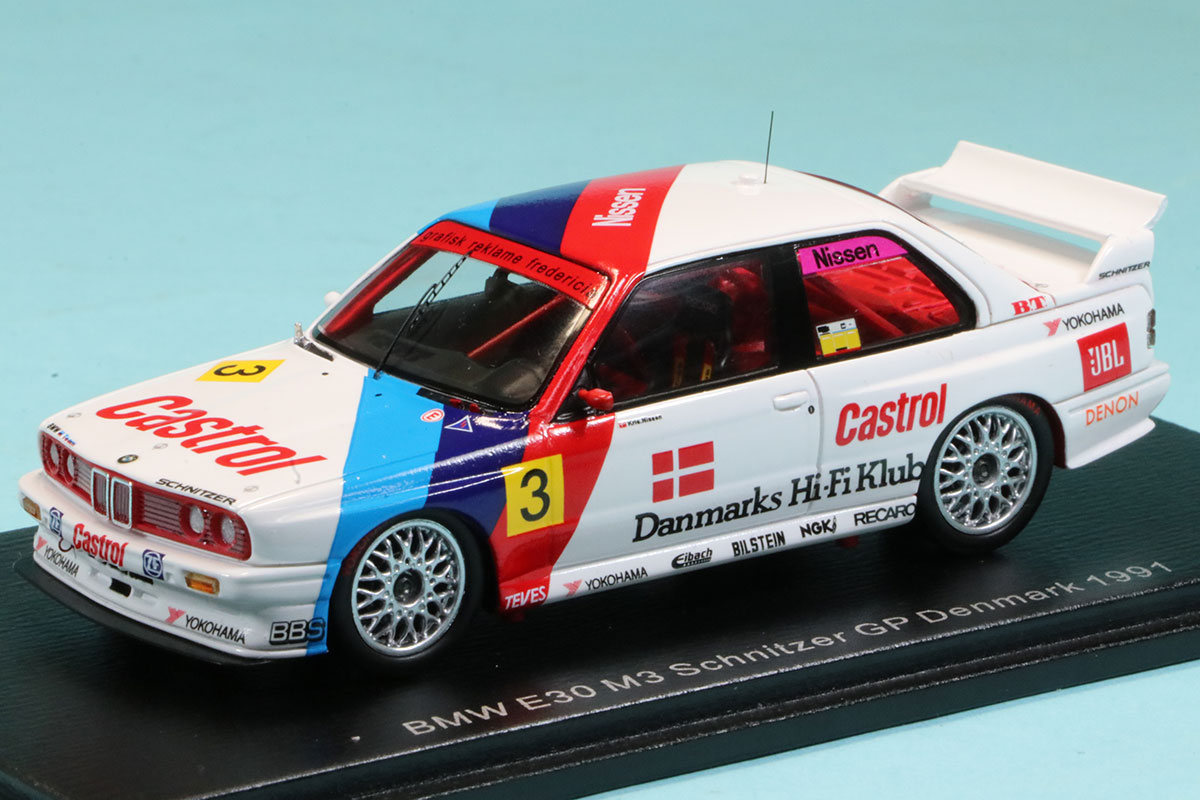 スパーク 1/43 BMW M3 E30 シュニッツァー GP デンマーク 1991 No.3　S2821