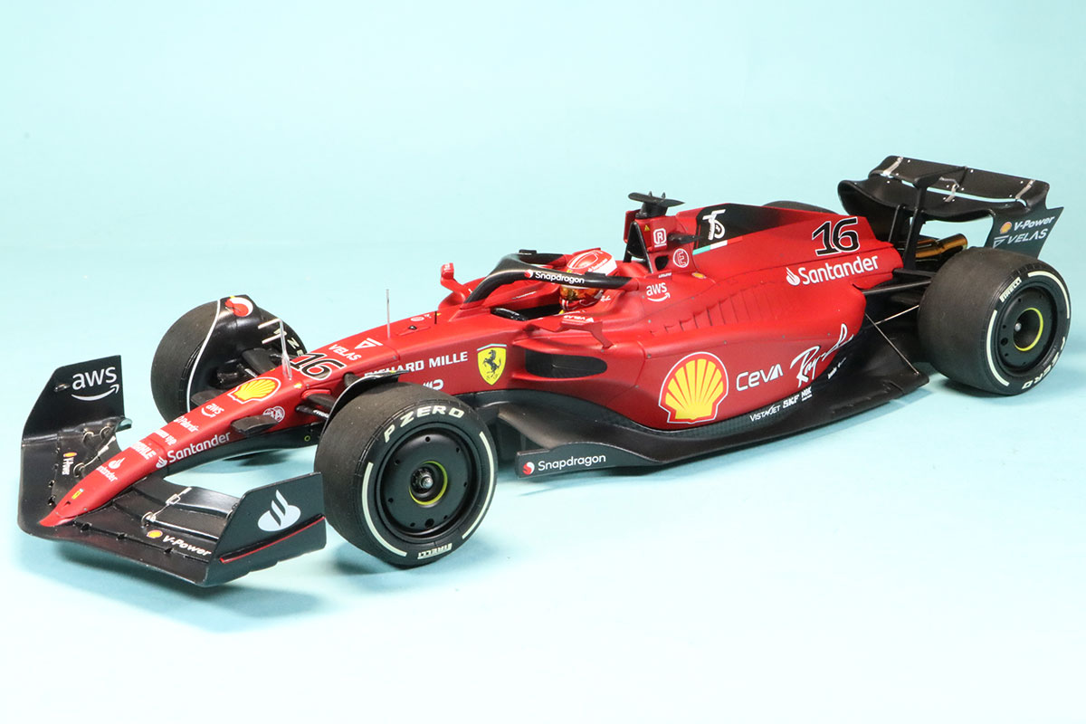 BBR × ミニチャンプス 1/18 フェラーリ F1-75 オーストラリアGP 2022 C.ルクレール 台座/ケース無し　PBBR221826