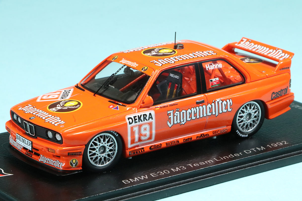 スパーク 1/43 BMW E30 DTM イェーガーマイスター 1992 No.19 SG604