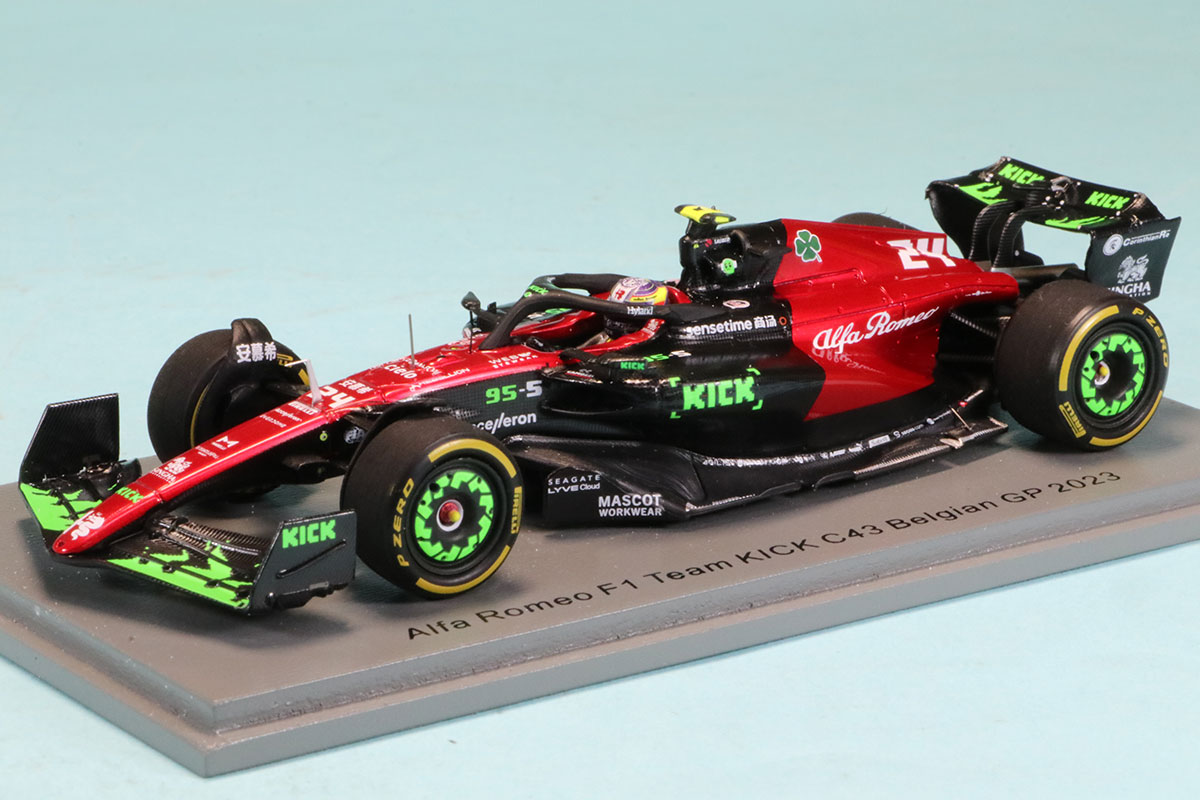 スパーク 1/43 アルファロメオ C43 ベルギー GP 2023 周冠宇　S8922