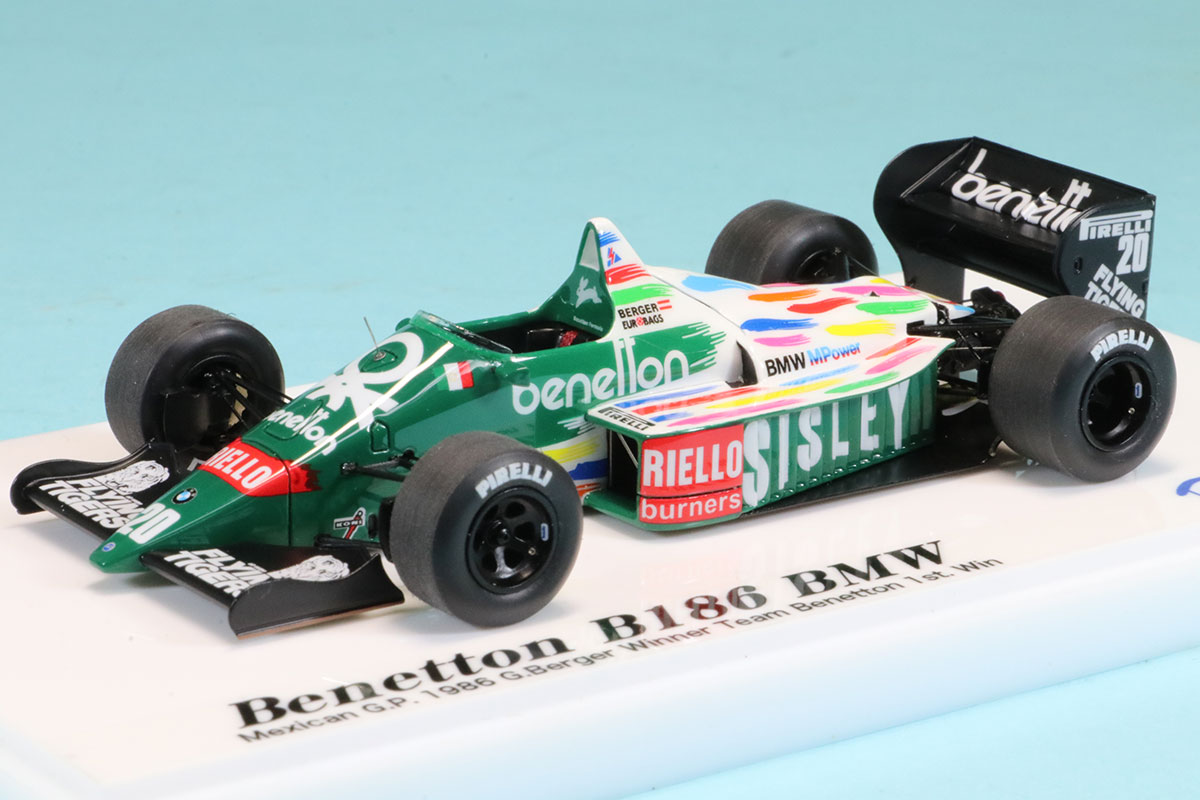 [予約] ロムファクトリー 1/43 ベネトン B186 メキシコGP  1986 G.ベルガー ウィナー チームベネトンF1初優勝　RFTMK445_MT