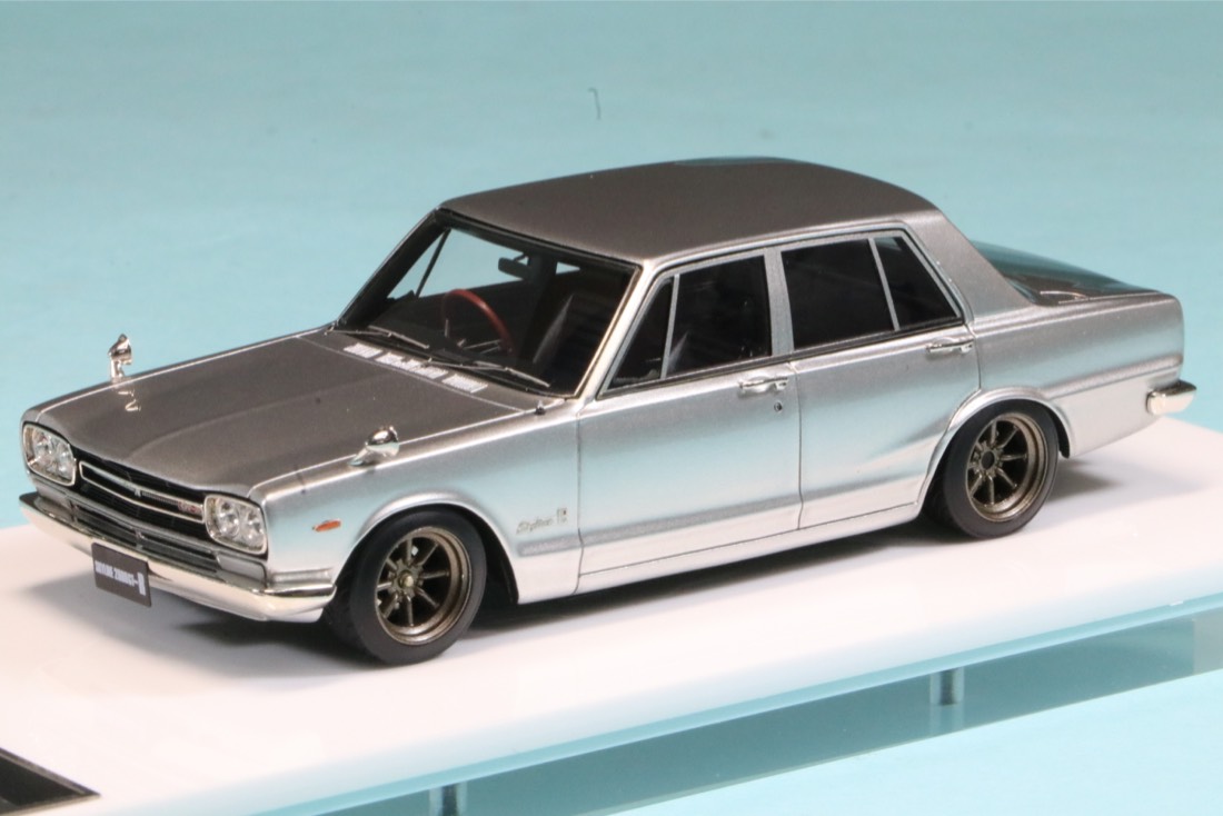 アイドロン/ヴィジョン 1/43 ニッサン スカイライン 2000 GT-R (PGC10) ハコスカ 1969 (RSワタナベ 8スポークホイール) シルバー　VM241A