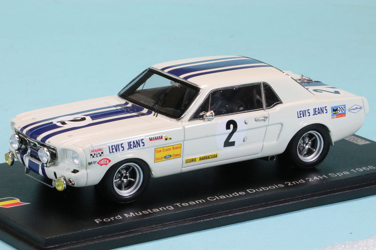 スパーク 1/43 フォード マスタング スパ 24h 1968 NO.2 2nd.　100SPA03