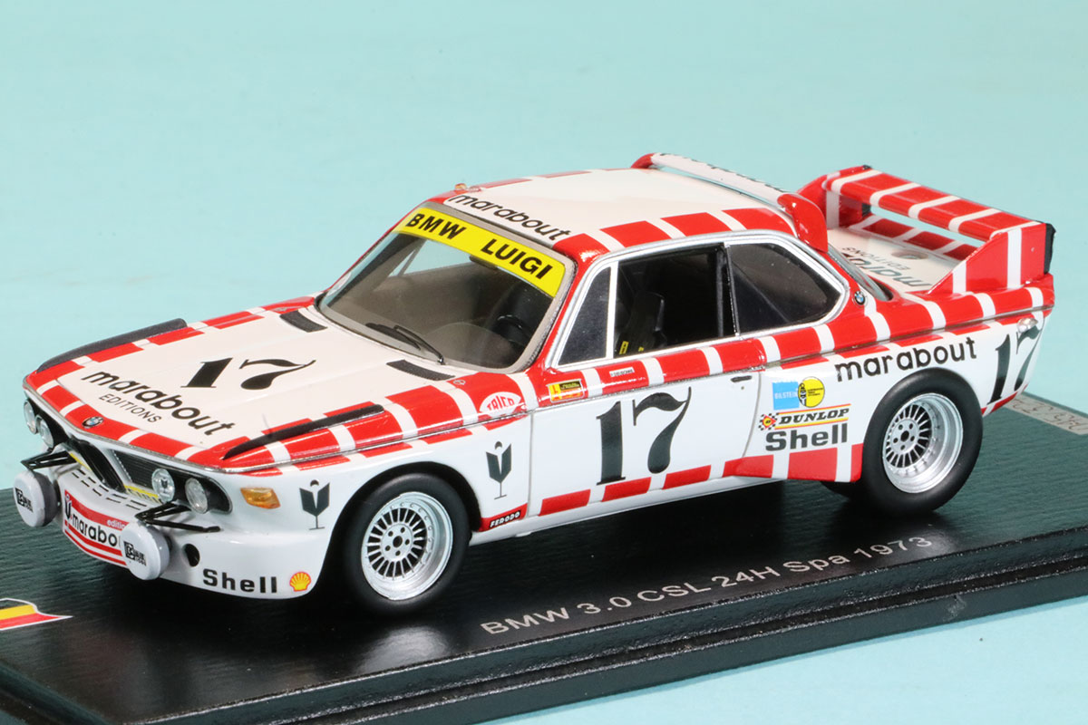 スパーク 1/43 BMW 3.0 CSL スパ 24h 1973 No.17 100SPA07