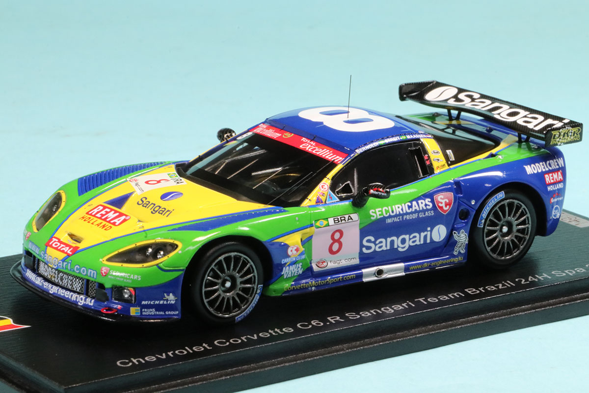 スパーク 1/43 シボレー コルベット C6R スパ 24h 2009 No.8 100SPA22