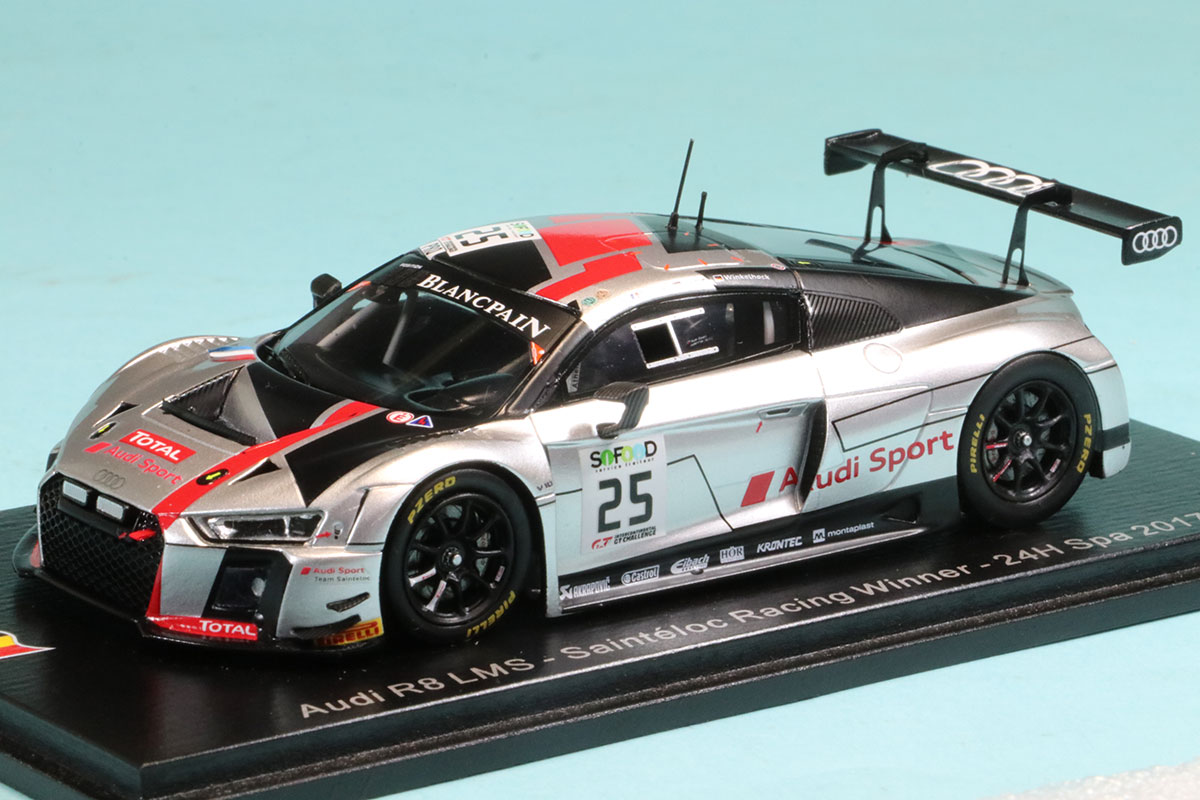スパーク 1/43 アウディ R8 LMS スパ 24h 2017 No.25 ウィナー　43SPA2017